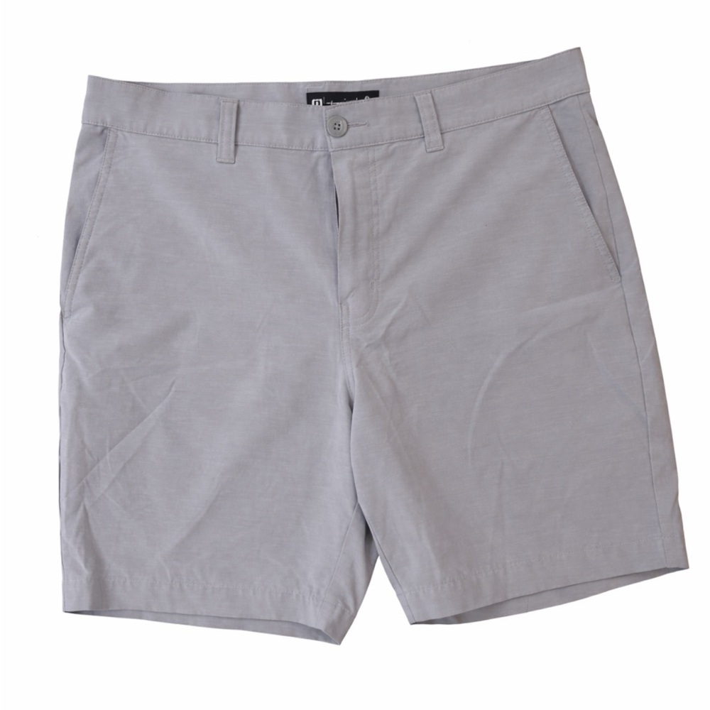 Travis Mathew Light Gray Flat Front Golf Shorts
Size 36